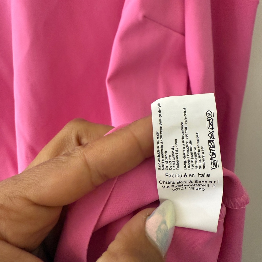 Chiara Boni Fuchsia Women's cape effect Blouse - Picture 5 of 11